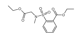 ethyl 2-(N-(2-ethoxy-2-oxoethyl)-N-methylsulfamoyl)benzoate Structure