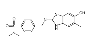 Benzenesulfonamide,N,N-diethyl-4-[[(6-hydroxy-4,5,7-trimethyl-2-benzothiazolyl)amino]methyl]- picture