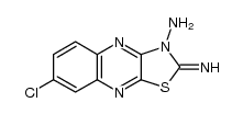 7-chloro-2-iminothiazolo[4,5-b]quinoxalin-3(2H)-amine Structure