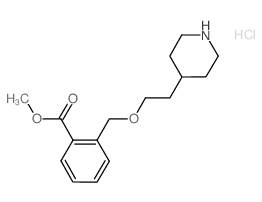 Methyl 2-{[2-(4-piperidinyl)ethoxy]-methyl}benzoate hydrochloride Structure