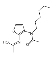 N-[3-[acetyl(hexyl)amino]thiophen-2-yl]acetamide结构式