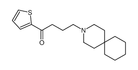 4-(3-azaspiro[5.5]undecan-3-yl)-1-thiophen-2-ylbutan-1-one结构式