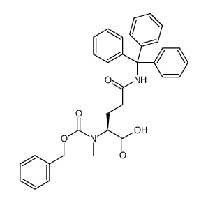 N-Cbz-N-Me-Gln(Trt)-OH Structure