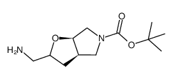 cis-tert-butyl 2-(aminomethyl)tetrahydro-2H-furo[2,3-c]pyrrole-5(3H)-carboxylate Structure