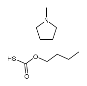 1-methylpyrrolidine O-butyl carbonothioate Structure