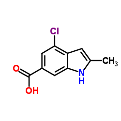 4-Chloro-2-methyl-1H-indole-6-carboxylic acid Structure