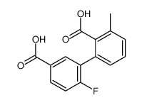 2-(5-carboxy-2-fluorophenyl)-6-methylbenzoic acid Structure