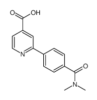 2-[4-(dimethylcarbamoyl)phenyl]pyridine-4-carboxylic acid Structure