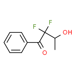 1-Butanone, 2,2-difluoro-3-hydroxy-1-phenyl- (9CI) Structure