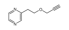 β-(2-propynyloxy)ethylpyrazine结构式