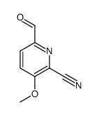 6-Formyl-3-methoxy-2-pyridinecarbonitrile结构式