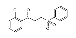 2-[(2-chlorophenyl)sulfinyl]ethyl phenyl sulfone Structure