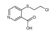 4-(2-Chloroethylthio)nicotinic acid structure