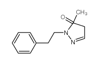 2,4-dihydro-3-methyl-2-phenethyl-3H-pyrazol-3-one structure