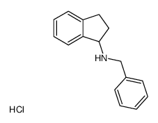 benzyl-indan-1-yl-amine, hydrochloride结构式