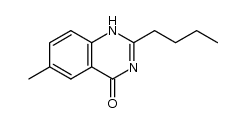 2-n-butyl-6-methylquinazolin-4(1H)-one结构式