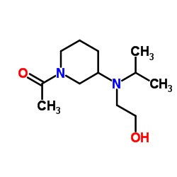 1-{3-[(2-Hydroxyethyl)(isopropyl)amino]-1-piperidinyl}ethanone结构式