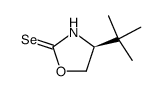 (S)-(-)-4-(1,1-Dimethylethyl)oxazolidine-2-selone结构式