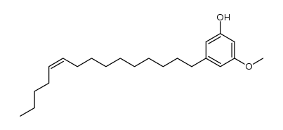 5-Methoxy-3-[(Z)-10-pentadecen-1-yl]phenol结构式