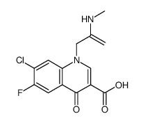 7-Chloro-6-fluoro-1-(2-methylamino-allyl)-4-oxo-1,4-dihydro-quinoline-3-carboxylic acid结构式