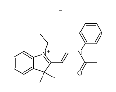 2-(2-acetanilidovinyl)-3,3-dimethyl-1-ethyl-3H-indolium iodide结构式