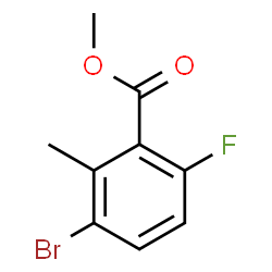 methyl 3-bromo-6-fluoro-2-methylbenzoate structure