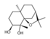 (-)-3β,4α-dihydroxy-β-dihydroagarofuran Structure