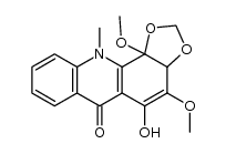 5-hydroxy-4,11b-dimethoxy-11-methyl-11,11b-dihydro-[1,3]dioxolo[4,5-c]acridin-6(3aH)-one Structure