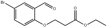 ethyl 3-(4-bromo-2-formylphenoxy)propanoate Structure
