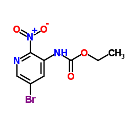 Carbamic acid, N-(5-bromo-2-nitro-3-pyridinyl)-, ethyl ester picture