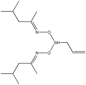 甲基乙烯基二(甲基异丁酮肟基)硅烷结构式