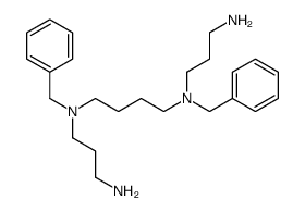 N,N'-bis(3-aminopropyl)-N,N'-dibenzylbutane-1,4-diamine结构式