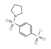 4-pyrrolidin-1-ylsulfonylbenzenesulfonyl chloride structure