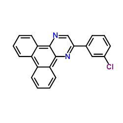 2-(3-Chlorophenyl)dibenzo[f,h]quinoxaline Structure