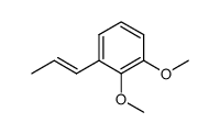 1,2-dimethoxy-3-((1E)-prop-1-en-1-yl)benzene结构式