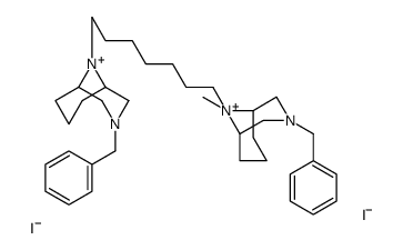 3-benzyl-9-[7-(3-benzyl-9-methyl-3-aza-9-azoniabicyclo[3.3.1]nonan-9-yl)heptyl]-9-methyl-3-aza-9-azoniabicyclo[3.3.1]nonane,diiodide结构式