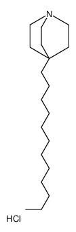 4-dodecyl-1-azabicyclo[2.2.2]octane,hydrochloride Structure