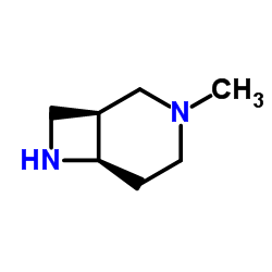 (1S,6R)-3-Methyl-3,7-diazabicyclo[4.2.0]octane结构式