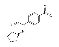 2-(4-nitrophenyl)-2-(pyrrolidin-1-ylimino)acetaldehyde结构式