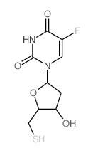 Uridine,2'-deoxy-5-fluoro-5'-thio- (7CI,8CI) Structure