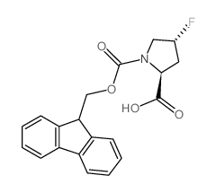 Fmoc-Trans-4-Fluoro-Pro-OH Structure