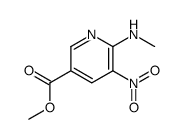 methyl 6-(methylamino)-5-nitropyridine-3-carboxylate结构式