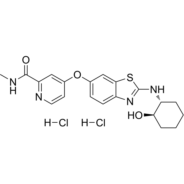 Sotuletinib dihydrochloride结构式