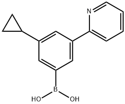 3-(Pyridin-2-yl)-5-cyclopropylphenylboronic acid图片