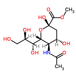 N-乙酰神经氨酸甲酯结构式