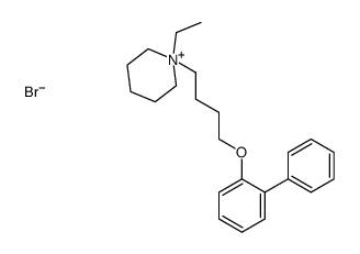 1-ethyl-1-[4-(2-phenylphenoxy)butyl]piperidin-1-ium,bromide结构式