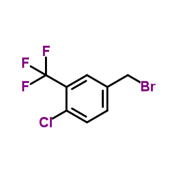 4-Chloro-3-(trifluoromethyl)benzyl bromide structure