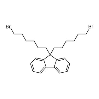 9,9-Bis(6-bromohexyl)-9h-fluorene structure