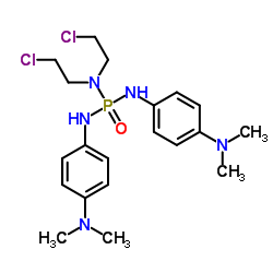 Phosphoric triamide,N,N-bis(2-chloroethyl)-N',N''-bis[p-(dimethylamino)phenyl]- (8CI)结构式