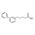 5-(3-联苯基)戊酸结构式